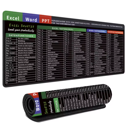 Mauspad mit Excel-Shortcuts
