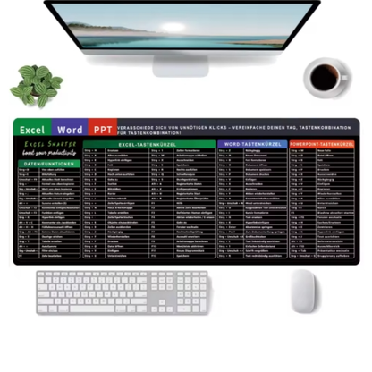 Mauspad mit Excel-Shortcuts